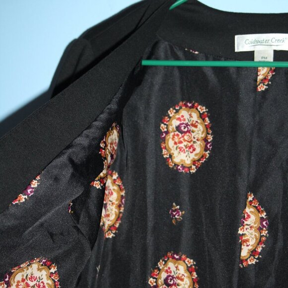 Coldwater Creek Multi Fabric Blazer Petite Medium Modest - Picture 9 of 16